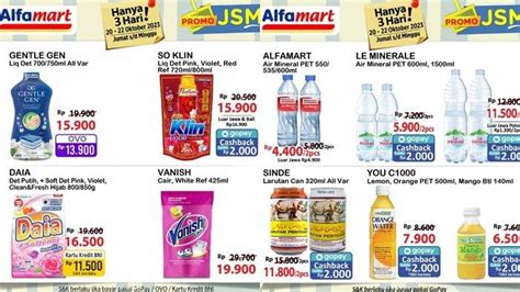 Katalog Promo Jsm Alfamart Sabtu Oktober Dapatkan Mie Instan