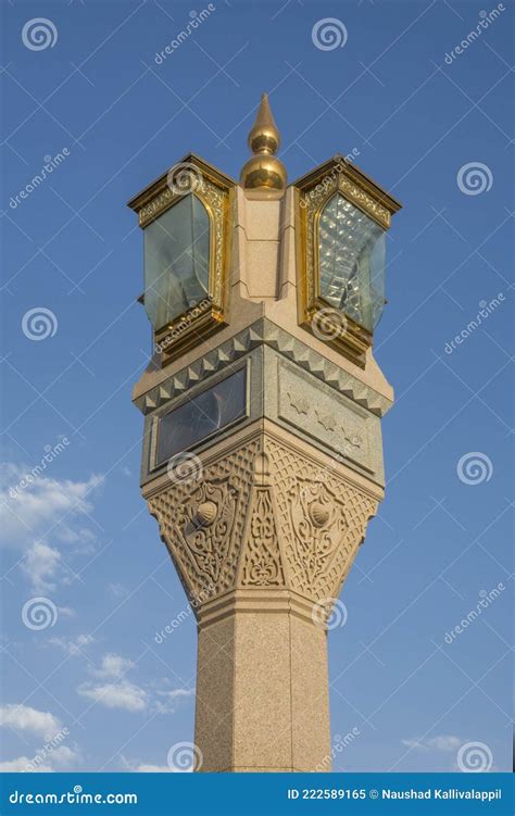 Nabvi mosque Madeena stock image. Image of east, arabian - 222589165