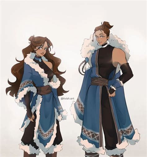 Olivia Cazacu on Instagram: "Outfit redesign Katara and Sokka 💙🩵 # ...