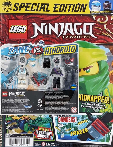 Lego Ninjago Legacy Magazine Issue With Zane Vs Nindroid Blister