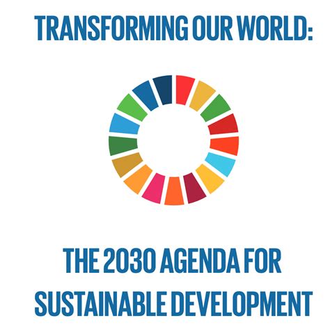 THE 2030 AGENDA FOR SUSTAINABLE DEVELOPMENT - Prepare For Change