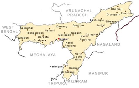 maps of assam, assam map, tourist maps of assam, assam city map, map ...