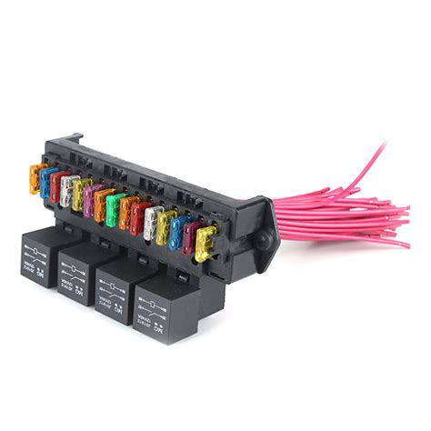 Gecheer 72V Car Fuse Box 15-way Wire Fuse Block Box Multi-circuit ...