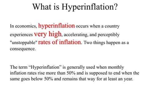 Hyperinflation Ppt