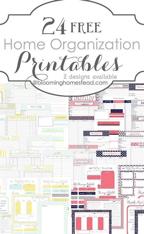 Free Home Organization Printables - Free Printable