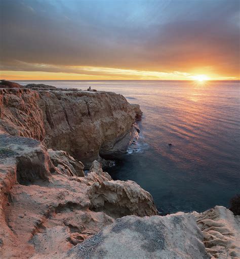 Sunset Cliffs Natural Park at Dusk Photograph by William Dunigan - Fine ...