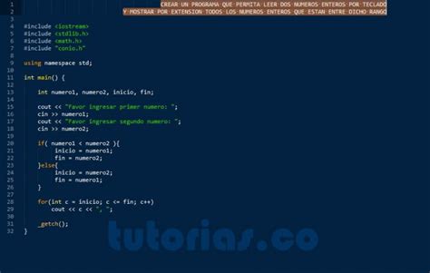 Ciclo For Visual C Enteros Por Extension En Rango Tutorias Co