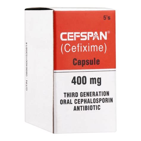 Buy Barrett Hodgson Cefspan Capsule 5 Pack 400mg Online At Special