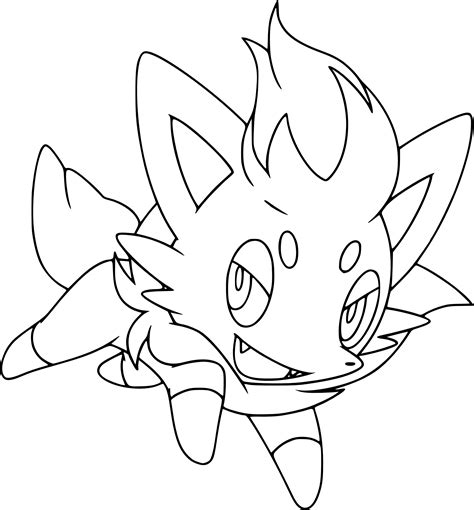 Zorua Pokemon Coloring Page