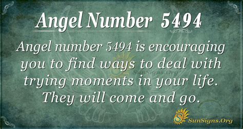 Angel Number 5494 Meaning Handling Trying Times Sunsignsorg