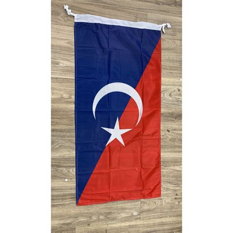 🔥🔥🔥【ready Stock】johor Flag Bendera District Flag Johor Bahru 2ftx4ft 3ftx6ft Fabric Flag