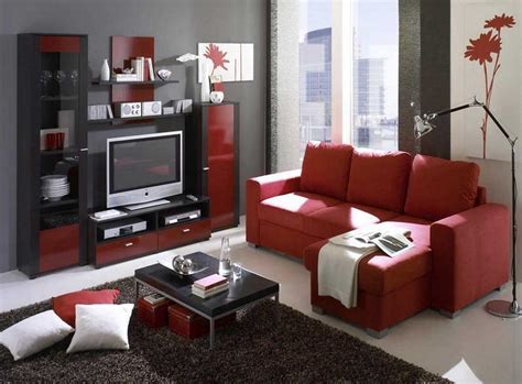 Gray And Red Living Room Decor : 22 Beautiful Red Sofas in the Living ...