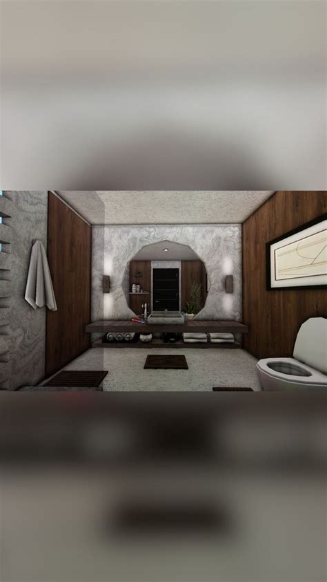 Bloxburg Modern Bathroom #bloxburg #bloxburgbuild | Small house ...