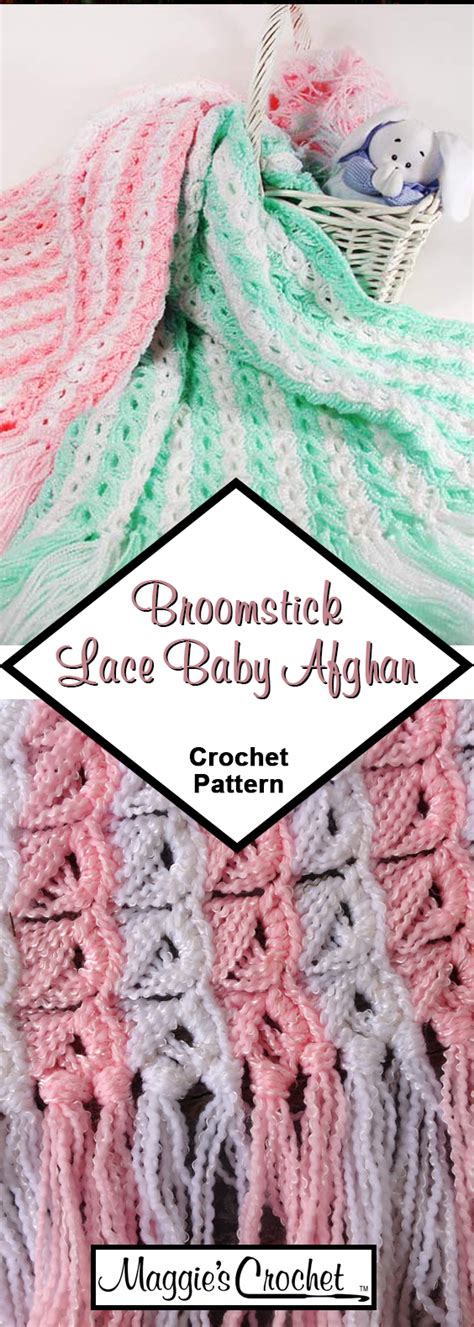 Broomstick Lace Baby Afghan Crochet Pattern Crochet Patterns Baby