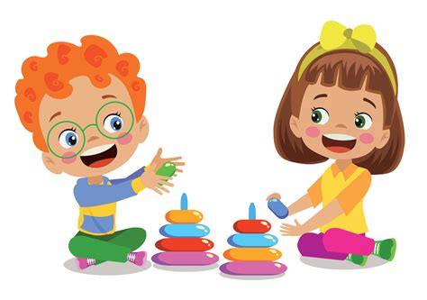 cute children playing