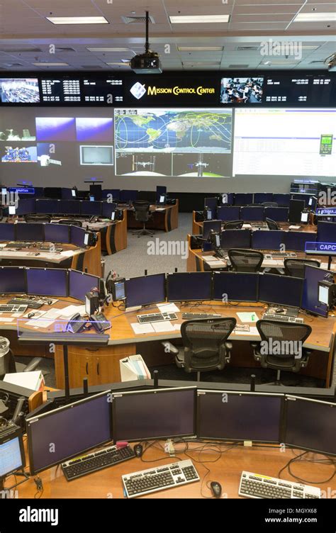 Mission Control Center Nasa Johnson Space Center Houston Texas Usa