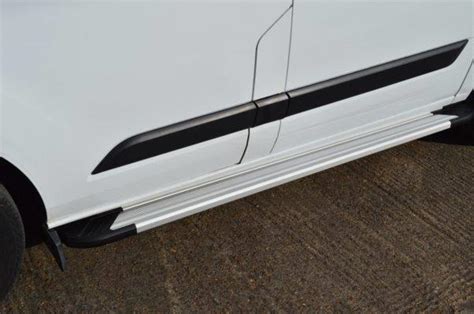 Transit Custom Fox Running Boards Satin Silver Aluminium Lwb L