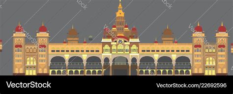 Mysore palace Royalty Free Vector Image - VectorStock