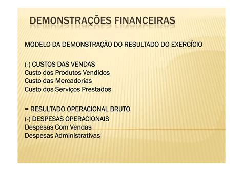 Estrutura Da Demonstra Das Demonstracoes Financeiras Respostas