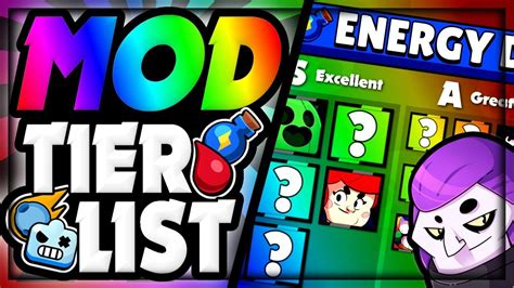 Brawl Stars Event Mod Tier List Energy Drink Life Leech Meteor Shower Robo Boss Youtube