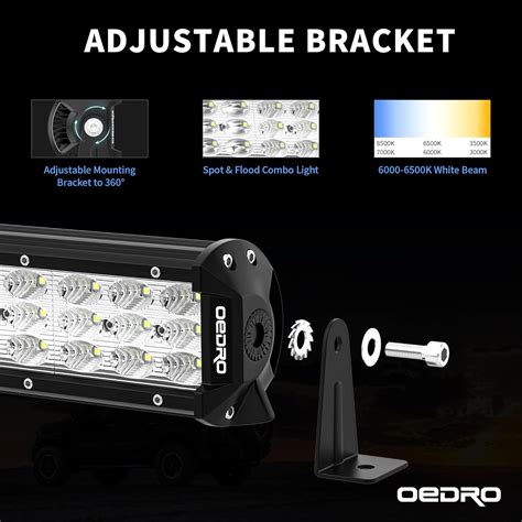 OEDRO 52 Pouce LED Light Bar 818W Tri Row Spot Maroc Ubuy