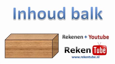 Inhoud Balk Berekenen YouTube