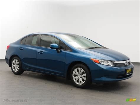 2012 Dyno Blue Pearl Honda Civic Lx Sedan 83693008 Car Color Galleries