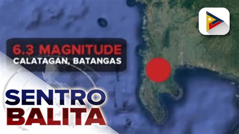 Magnitude Na Lindol Tumama Sa Calatagan Batangas Youtube