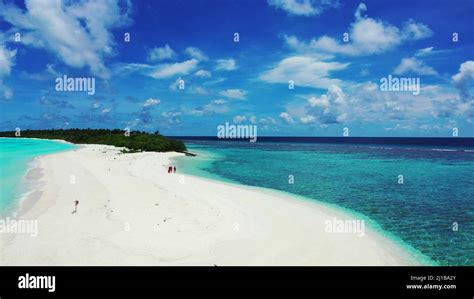 A Group of women on the beach in Fulhadhoo Island, The Maldives Stock ...