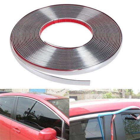 Buy Car Side Window Chrome Beading Roll 15 MM Chrome 10 Meter DIY