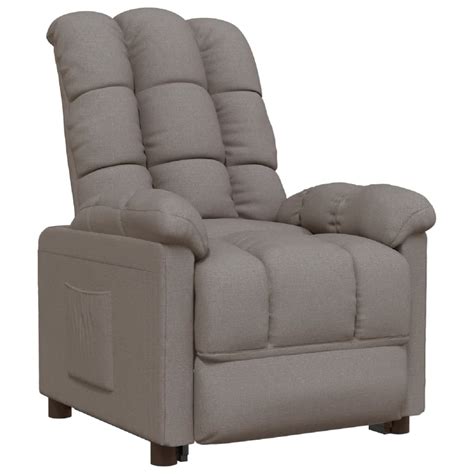 Fauteuil Inclinable Taupe Tissu Vidaxl Prix Carrefour