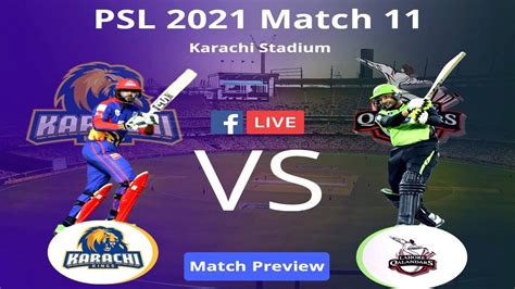 🛑 Live Psl 2021 Match 11 Karachi Kings Vs Lahore Qalandars Plying Xi Kk Vs Lq Full