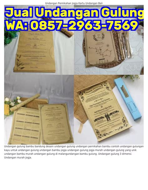 Ppt O857•ᒿᑫ63•756ᑫ Wa Undangan Pernikahan Gulung Elegan Contoh