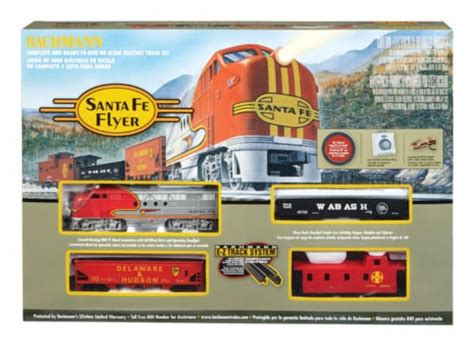 Bachmann Industries Santa Fe Flyer Ho Scale Electric Train Set