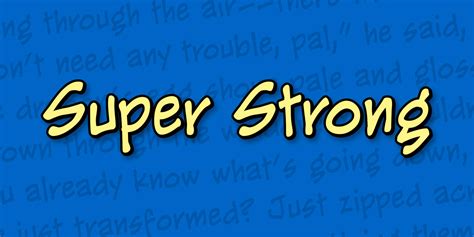 Superstrong – Blambot Comic Fonts & Lettering