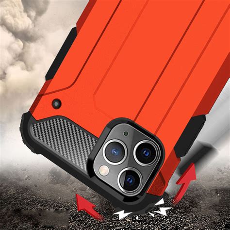 Military Defender Shockproof Case For Iphone 11 Pro Max Red