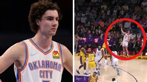 NBA News Josh Giddey OKC Thunder Pass Video Vs LA Lakers Score