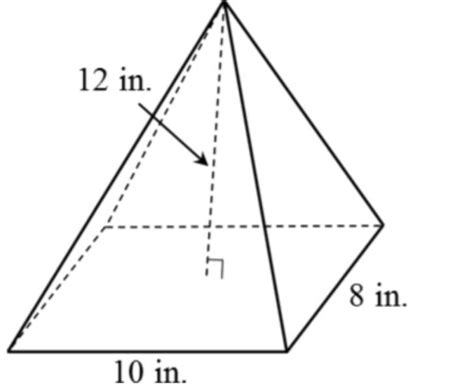 What Is The Volume Of The Rectangular Pyramid