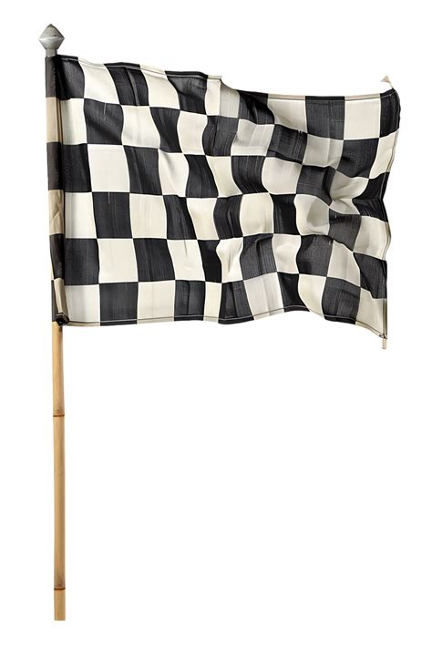 A racing flag isolated against a transparent background 48560412 PNG