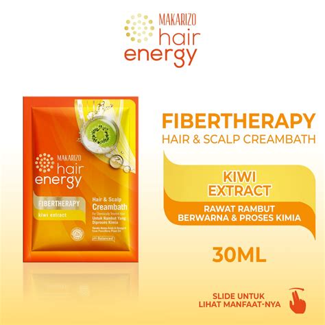 Jual Makarizo Hair Energy Fibertherapy Hair Scalp Creambath Kiwi