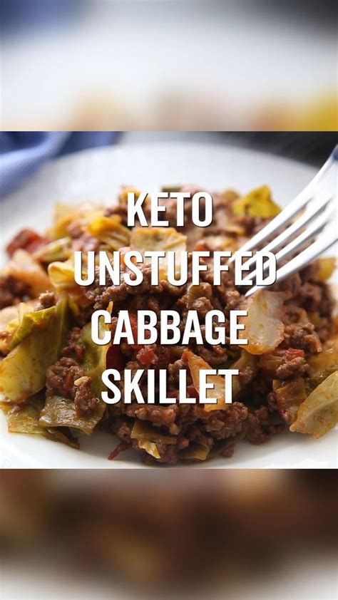 Ketolow Carb Unstuffed Cabbage Roll Skillet Keto Recipes Easy Low