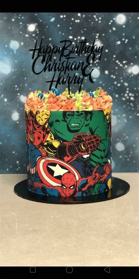 Edible Image Cake Wrap Superhero Theme, Marvel - Etsy