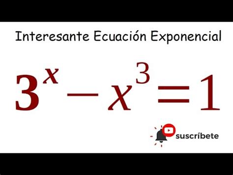 Soluciones Enteras Ecuación Exponencial YouTube