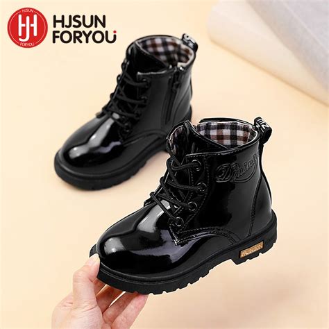 Neue Winter Kinder Schuhe Pu Leder Wasserdicht Pl Sch Stiefel