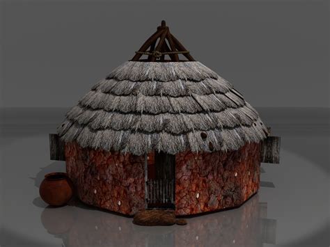 Traditional African Mud Hut 3D model | CGTrader