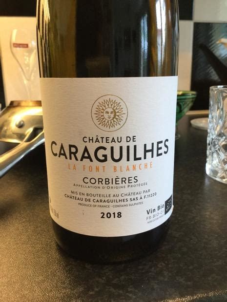 2020 Château de Caraguilhes Corbières Blanc France Languedoc