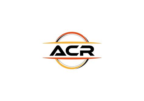 acr letter royalty mandala shape logo acr brush art logo acr logo
