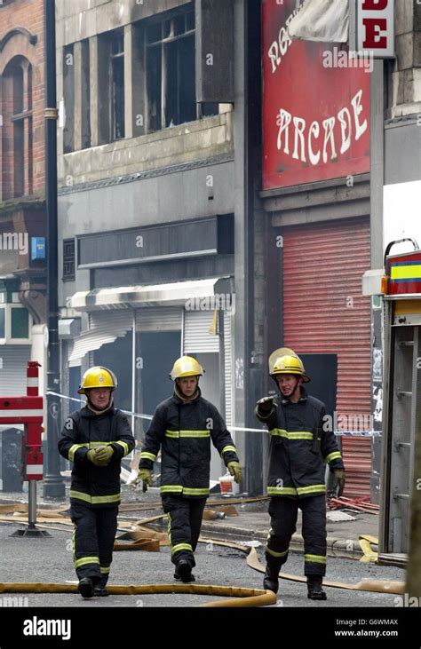 North Street Arcade fire in Belfast Stock Photo - Alamy