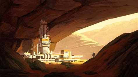 Human Base In Martian Cave By Natalia Babiy Human Mars