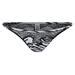 STELLA MCCARTNEY Zebra Print Satin String Bikini Briefs Black White